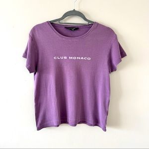 💜 Club Monaco Classic Tee Purple Size Large